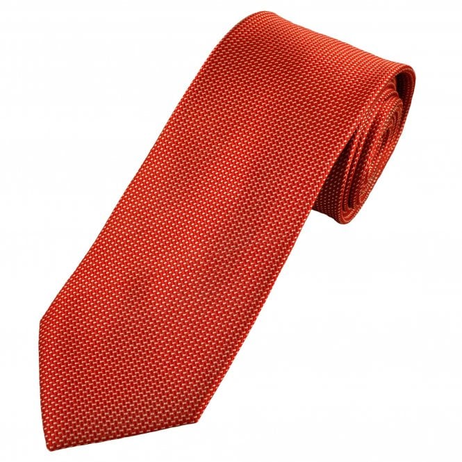 Tresanti Red & White Patterned Men's Silk Designer Tie