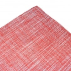Tresanti Red with White Edge Linen Pocket Square Handkerchief