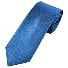 Tresanti Royal Blue & Aqua Spot Pattern Men's Silk Designer Tie