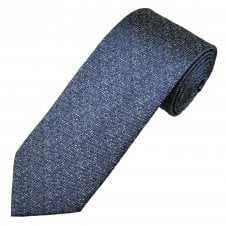 Tresanti Royal Blue, Silver & Black Pattern Men's Silk Tie