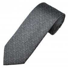 Tresanti Silver, Grey & Black Pattern Men's Silk Tie