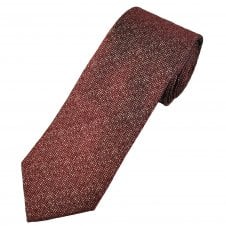 Tresanti Wine Red, Silver & Black Pattern Men's Silk Tie