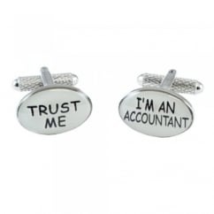 Trust Me I'm An Accountant Novelty Cufflinks
