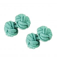 Turquoise Elastic Knot Cufflinks