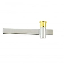 Two Tone Shotgun Cartridge Cap Tie Clip