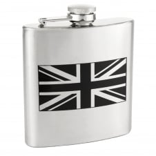 Union Jack Flag 6oz Stainless Steel Hip Flask