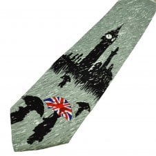 Union Jack Flag Umbrella Great British Weather Men's Novelty Tie