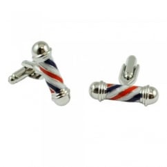 US Barber's Pole Novelty Cufflinks