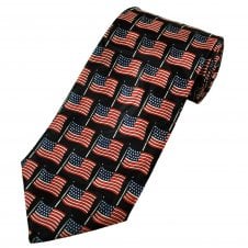 USA Flag Stars & Stripes Men's Novelty Tie