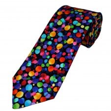 Van Buck Black & Colourful Spots Cotton Men's Tie