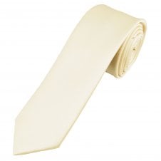 Van Buck Champagne Duchess Satin Men's Skinny Tie