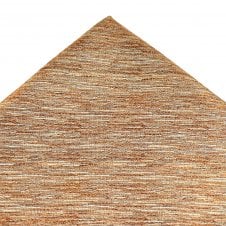 Van Buck Copper Orange, Silver & Twisted Silk Pocket Square Handkerchief