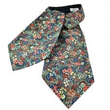 Van Buck Flowers & Berries Casual Day Cravat Made with Liberty Fabric