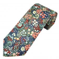 Van Buck Flowers & Berries Men's Designer Tie Made with Liberty Fabric