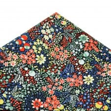 Van Buck Flowers & Berries Pocket Square Made with Liberty Fabric