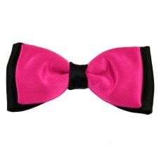 Van Buck Fuchsia Pink & Black Double Coloured Men's Bow Tie