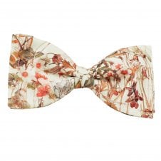 Van Buck Ivory Floral Men's Designer Bow Tie Made with Liberty Fabric