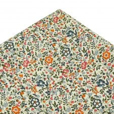 Van Buck Ivory Flower Pattern Pocket Square Made with Liberty Fabric