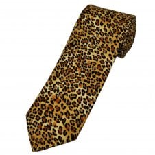 Van Buck Leopard Print Cotton Men's Tie