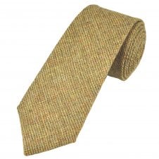 Van Buck Light Green Tweed Check 100% Wool Men's Tie