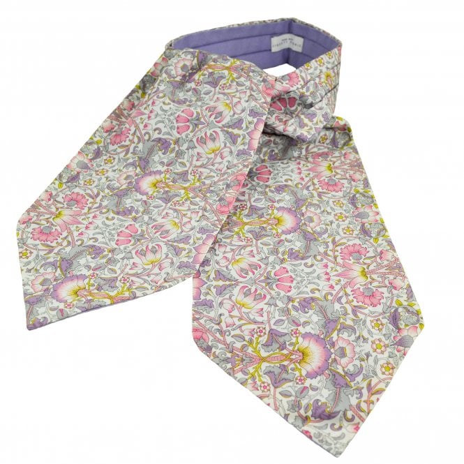 Van Buck Lodden Flower Pattern Day Cravat Made with Liberty Fabric