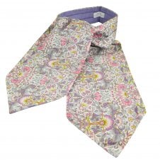 Van Buck Lodden Flower Pattern Day Cravat Made with Liberty Fabric