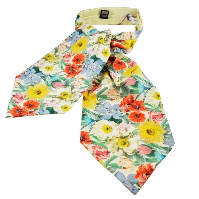 Van Buck Meadow Medley Floral Day Cravat Made with Liberty Fabric