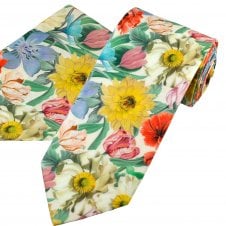 Van Buck Meadow Medley Floral Men's Tie & Pocket Square Set - Made with Liberty Fabric