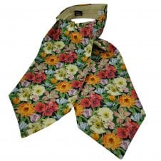 Van Buck Melody Blooms Flower Pattern Casual Day Cravat - Made with Liberty Fabric