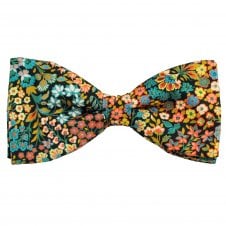 Van Buck Navy Blue Floral Men's Bow Tie Made with Liberty Fabric