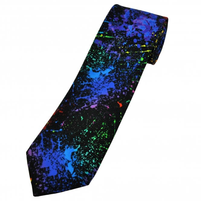 Van Buck Paint Splash Pattern Cotton Men's Tie