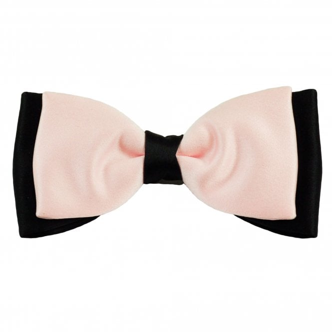 Van Buck Pink & Black Double Coloured Men's Bow Tie