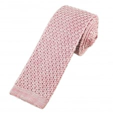 Van Buck Pink Marl Pattern Designer Silk Knitted Tie