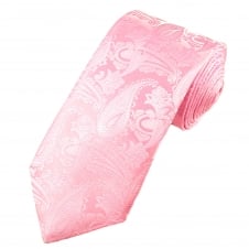 Van Buck Pink Paisley Patterned Men's Designer Tie