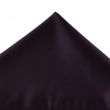 Van Buck Plain Aubergine Duchess Satin Pocket Square Handkerchief