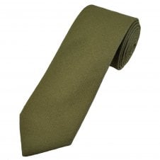 Van Buck Plain Sage Green Lambs Wool Tie