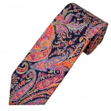 Van Buck Purple Paisley Men's Designer Tie Made with Liberty Fabric