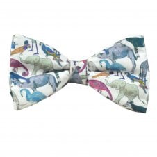 Van Buck Queue for the Zoo Animals Men's Bow Tie - Made with Liberty Fabric