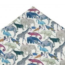 Van Buck Queue for the Zoo Animals Pocket Square - Made with Liberty Fabric