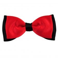 Van Buck Red & Black Double Coloured Men's Bow Tie