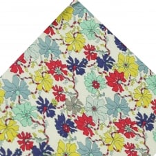 Van Buck Sea Petal Floral Pocket Square Made with Liberty Fabric