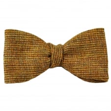 Van Buck Tan Check 100% Wool Bow Tie