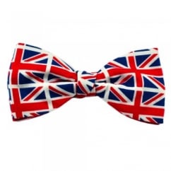 Van Buck Union Jack Flag Designer Novelty Bow Tie