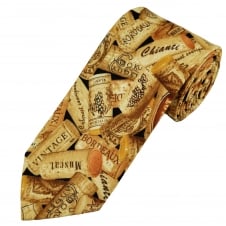 Van Buck Wine Bottle Corks Cotton Men's Tie