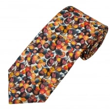 Van Buck Winter Berry Men's Designer Tie Made with Liberty Fabric