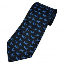 Vickers Wellington, Handley Page Halifax & Avro Lancaster War Planes Navy Blue Men's Novelty Tie