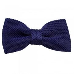 Vidoni Plain Heather Purple Silk Designer Bow Tie