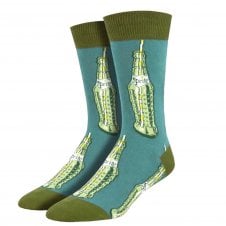 Vintage Sprite Bottle Blue Luxury Men's Socks