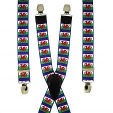 Wales Flag Men's Trouser Braces