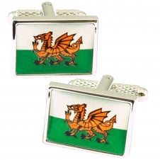 Wales Flag Novelty Cufflinks